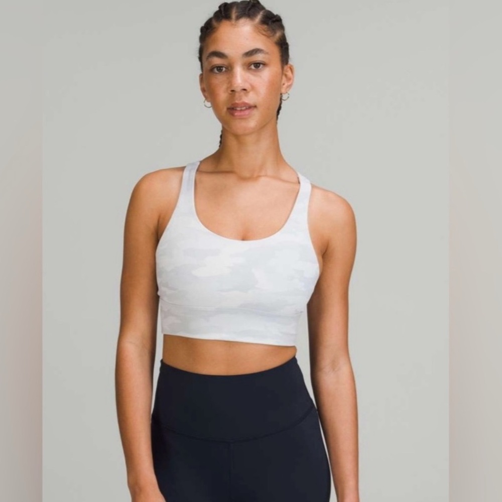 Lululemon Longline Energy Camo Sports Bra padded size 6